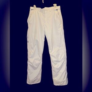 Alpine White Skiing Pants